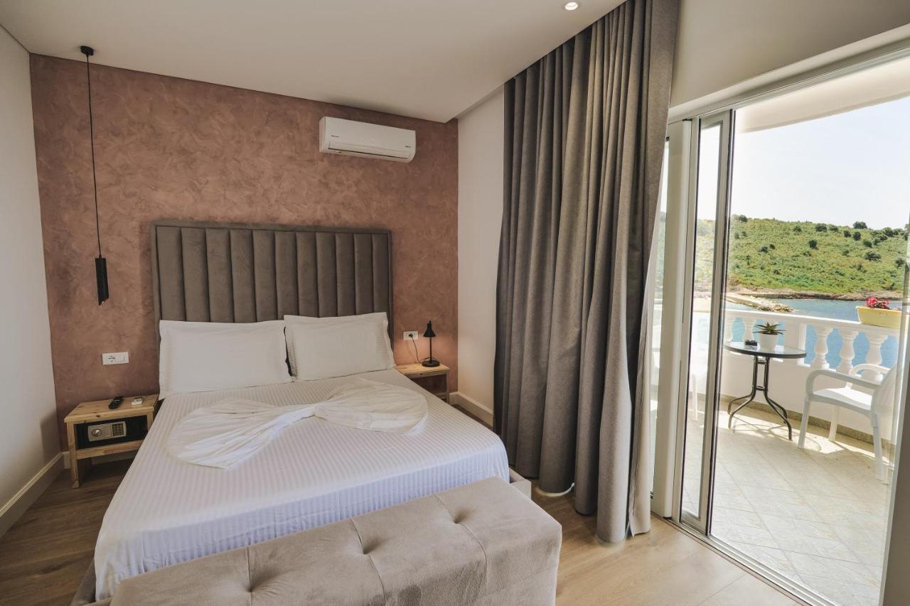Luxury Villa Alisja Sarande With Private Beach Exterior foto