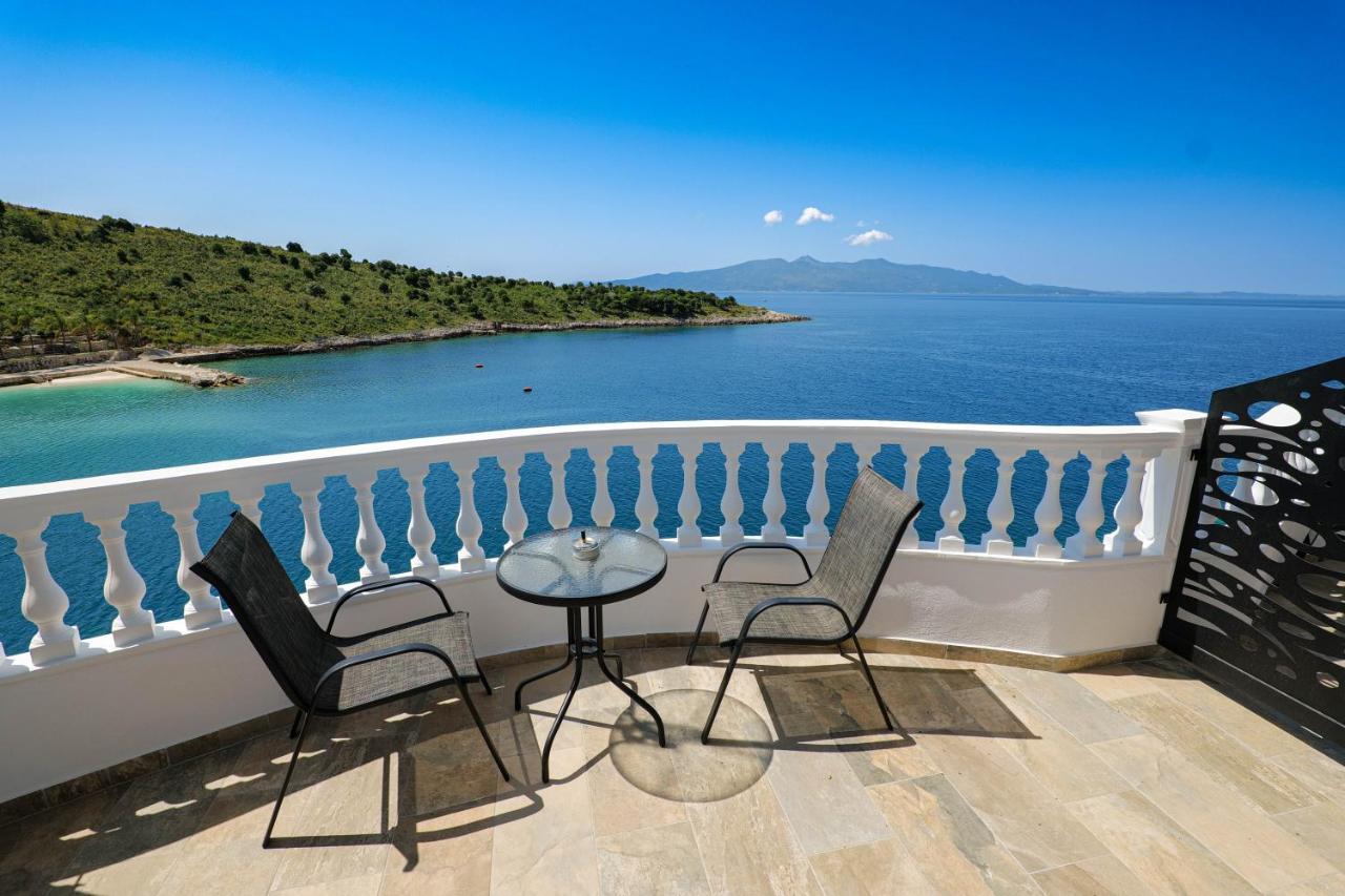 Luxury Villa Alisja Sarande With Private Beach Exterior foto